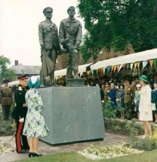 Faith Winter, Soldiers, Catterick Camp, Unvelied by HM The Queen
